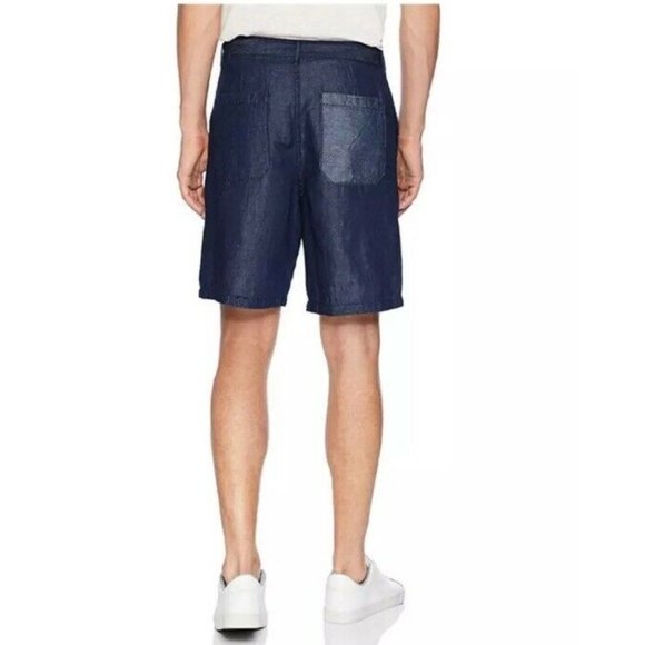 Armani Exchange A|X Shorts Men's  Navy  32 Linen Blend - Picture 2 of 6
